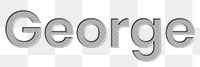 Png male name George typography lettering