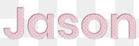 Jason png typography pastel font