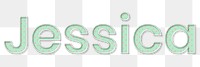 Jessica female name typography png