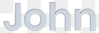 John png male name typography