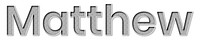 Matthew name png polka dot typography word