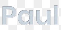 Paul polka dot png typography text