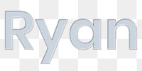 Ryan polka dot png typography text