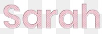 Sarah png typography pastel font