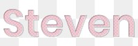 Steven png male name typography