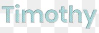 Timothy name png polka dot typography word