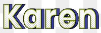 Karen png female name typography text