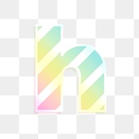 Png letter h rainbow gradient