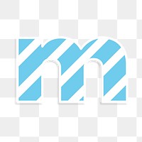 Png letter m striped font