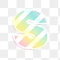 Png letter s rainbow gradient