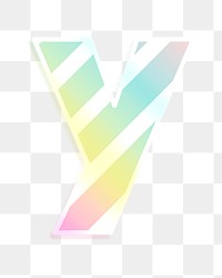 Png letter y rainbow gradient