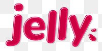 Png bold jelly candy lettering jelly word sticker