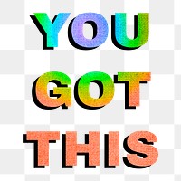 You got this png gay pride font text textured font