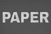Paper cut png paper word typography