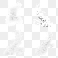 Gray ink explosion png design space mixed