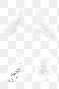 Gray ink explosion png copy space collection
