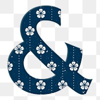 Png and symbol japanese blossom inspired pattern typography