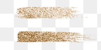 Transparent gold glitter equal sign