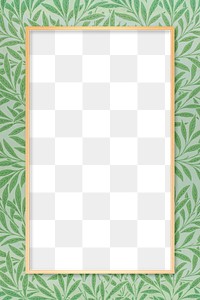 Vintage floral frame png Bohemian