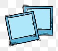 Png Polaroid pastel doodle cartoon clipart