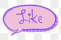 Png like word cloud cartoon doodle hand drawn sticker