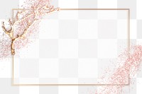 Shimmery border png festive glitter frame