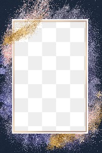 Shimmery border png festive glitter frame