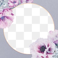Blooming cherry blossom frame png