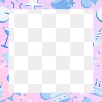 Frame png birthday party pattern