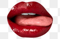 PNG ed juicy lips sexy sticker for Valentine&rsquo;s day