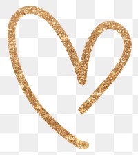 Glitter heart badge png valentine's day edition 