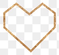 Glitter heart badge png valentine's day edition 