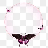 PNG butterfly frame transparent design space