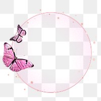 PNG butterfly frame transparent design space