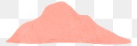 Png pink mountain in memphis style design element