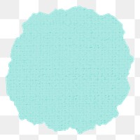 Png blue textured circle sticker in pastel