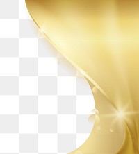 Border frame png golden wave design element