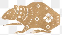 Png Chinese New Year rat gold animal zodiac sign illustration