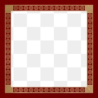 Frame png Lu symbol pattern golden square in Chinese New Year theme