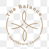 Logo png in gold for health and wellness