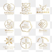 Luxury logo png for health and wellness