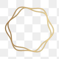 PNG round gold frame design | Premium PNG - rawpixel