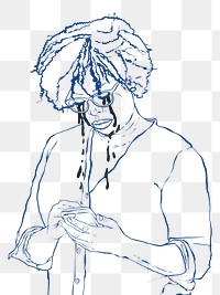 Png crying woman sticker cyberbully campaign doodle illustration