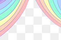 LGBTQ png border rainbow curtains for pride month