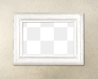 Frame PNG mockup, home decor, vintage white design