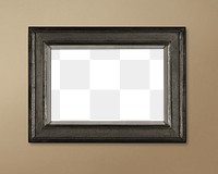 Frame PNG mockup, home decor, vintage brown design