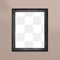 Frame PNG vintage mockup, home decor, in black design