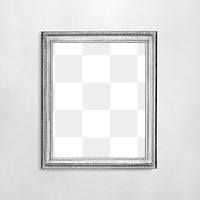 Frame PNG mockup, home decor, vintage gray design