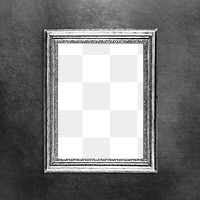 Frame PNG vintage mockup, home decor, in gray design