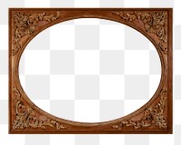 Frame mockup PNG clip art, home decor, vintage brown design